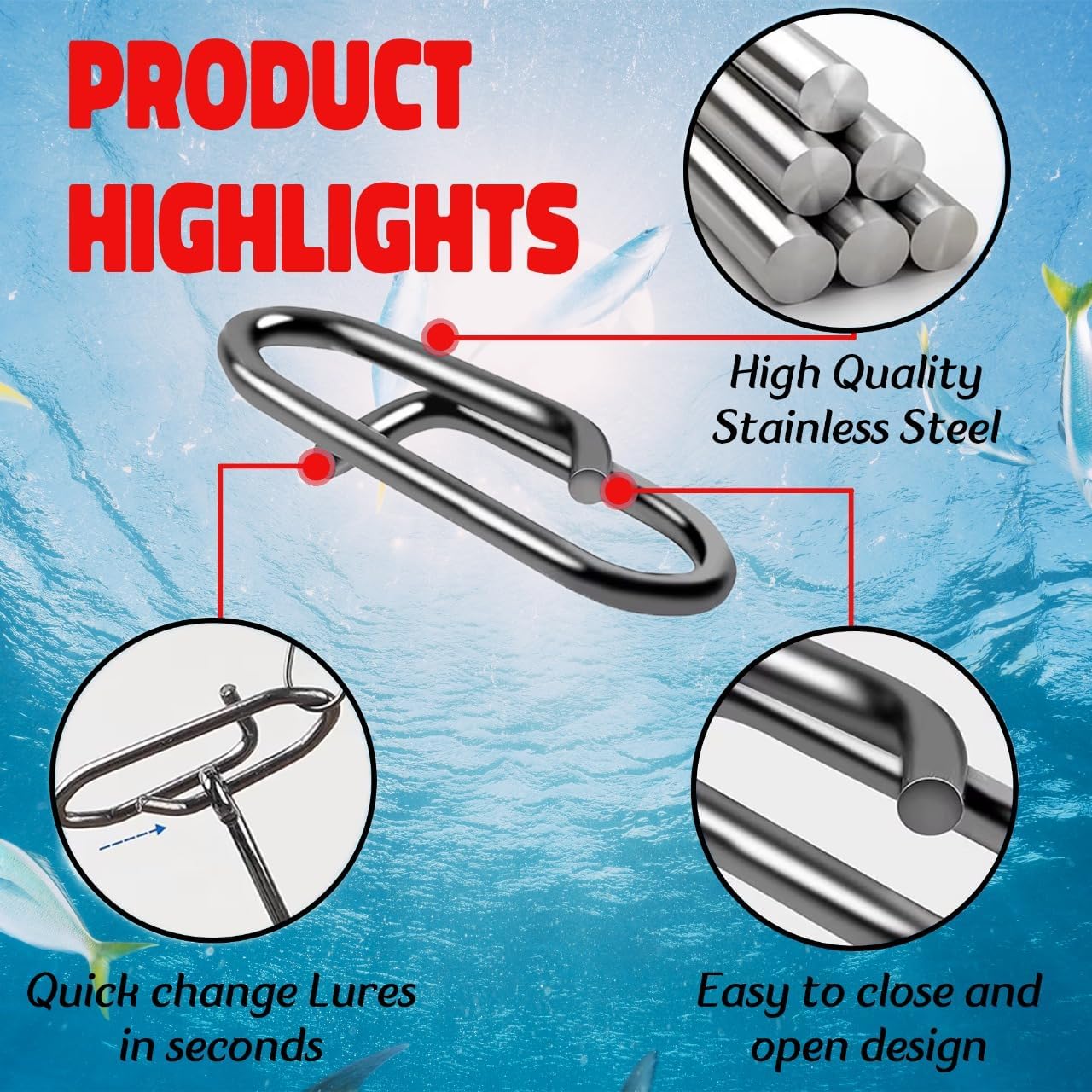 Zestaw 9KM do szybkiego łączen – Fishing Lure Accessories recenzja i cena